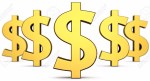 19475622-Arrangement-of-five-dollar-signs-with-focus-on-center-one--Stock-Photo